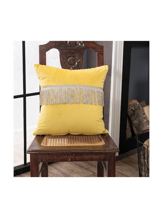 Teoran Velvet Crochet Sofa Cushion 14 30x50cm