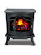 Alpina Appliances Floor Electric Fireplace 1800W 51x29cm Black
