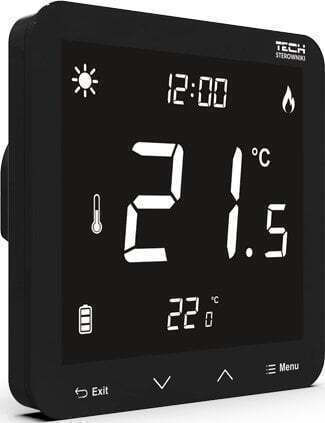 Tech St-297v3 Room Controller In Two States 3mm Glass Black