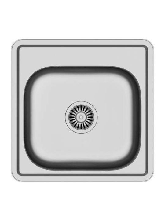 Steiner Drop-In Chiuvetă Oțel inoxidabil LxW Gri 5903242533464