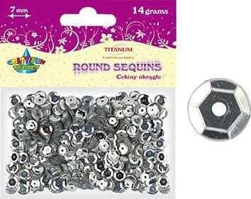 Titanium Round Metal Silver Plated Pebbles 7mm 14g Cm6s