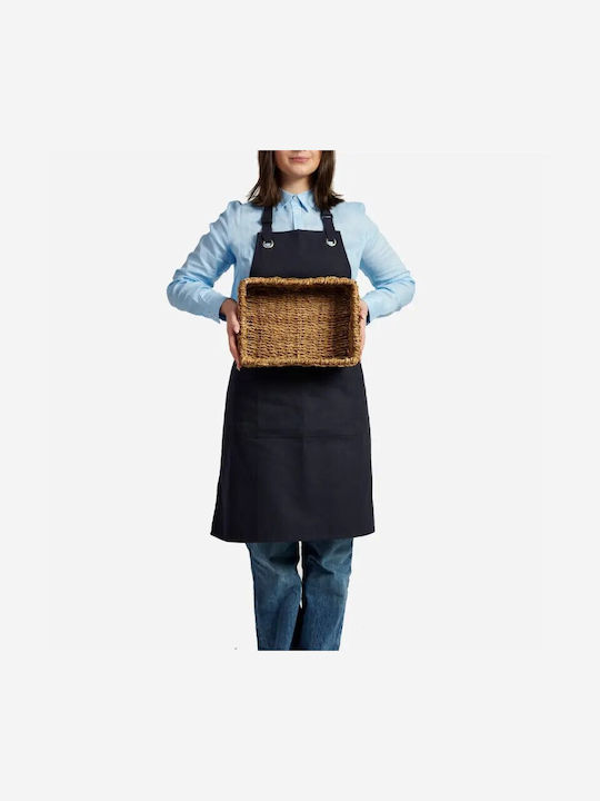 Atmosphera Kilian Decorative Basket Wicker with Handles Brown 23x23cm