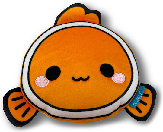 Relaxeazzz Adoramals Finley Clownfish Travel Pillow Eye Mask