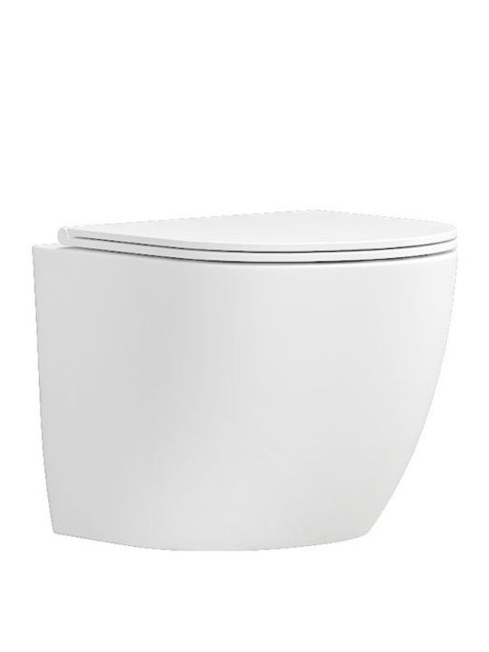 Karag Wall-Mounted Toilet Rimless White