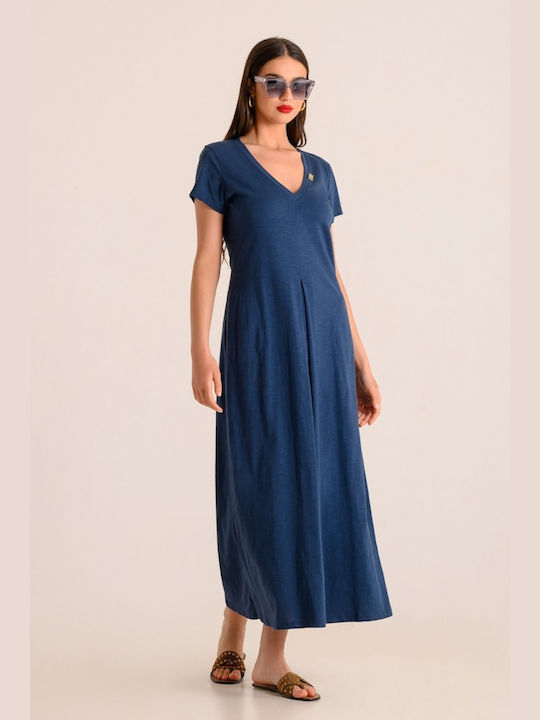 Derpouli Summer Maxi Dress Indigo