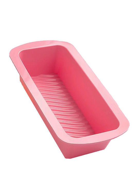 Spring Форма за сладкарство за кексове Правоъгълници от силикон 25x20.5бр Pink 1бр