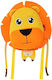 NOHOO Schulranzen Rucksack Kindergarten Orange 21.5 x 11.5 x 23.5cm