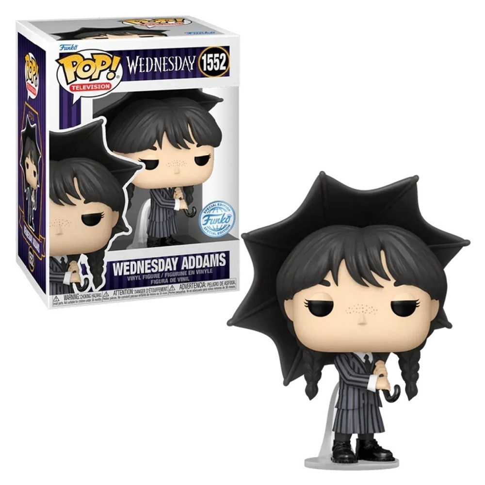 Funko Pop! Television: Wednesday - Wednesday Addams with Umbrella (Special Edition) #1552 Vinyl Figure