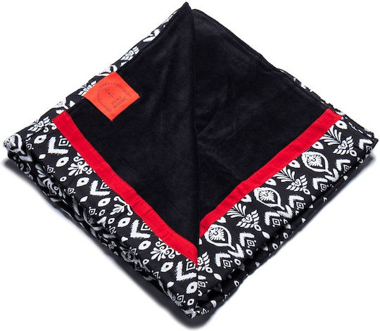Funky Buddha Beach Towel Cotton Black