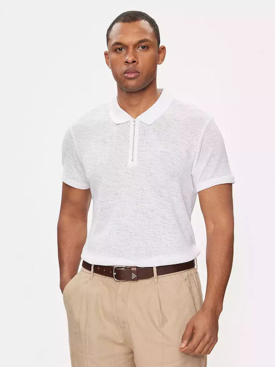 Guess Γυναικεία Polo Μπλούζα Pure White
