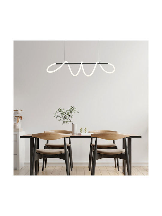Rabalux Κρεμαστό Φωτιστικό Μαύρο LED 120x120εκ.