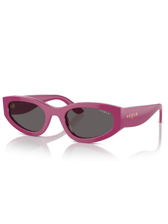 Vogue Women's Sunglasses with Pink Plastic Frame and Gray Lens VO5585S 316087