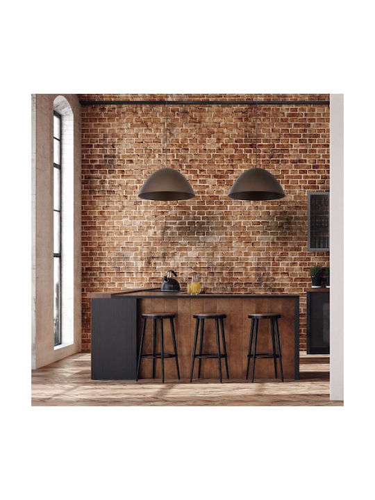 TK Lighting Κρεμαστό Φωτιστικό Καφέ με Ντουί E27 50x170εκ.