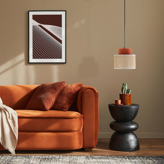 TK Lighting Pendant Light White with Socket E27 38x170cm