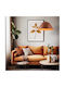 TK Lighting Κρεμαστό Φωτιστικό Κόκκινο με Ντουί E27 50x170εκ.