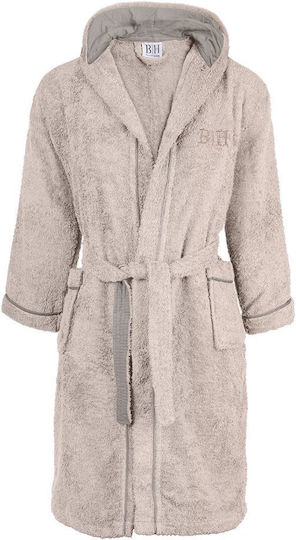 Beauty Home Kids Hooded Bathrobe Beige