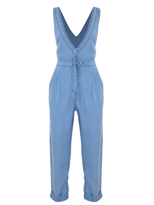 kocca Women's Denim One-piece Suit Blue