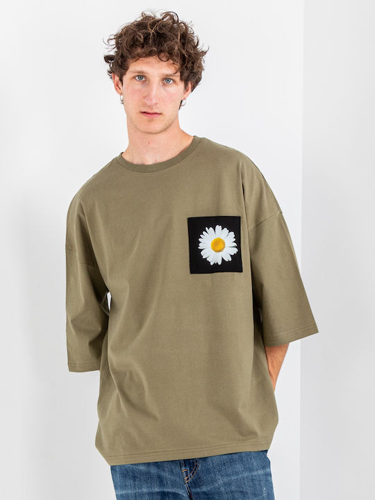 Tee Library T-shirt Khaki
