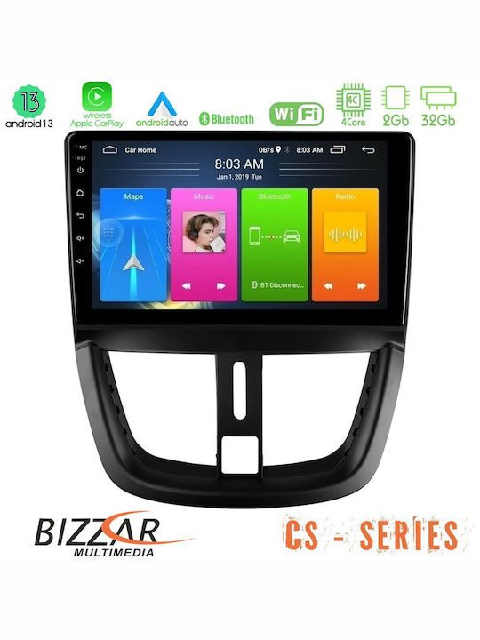 Bizzar Car Audio System 2DIN (Bluetooth/USB/WiFi/GPS/Apple-Carplay/Android-Auto) with Touch Screen 9"