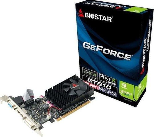 Biostar GeForce GT 610 2GB GDDR3 Κάρτα Γραφικών
