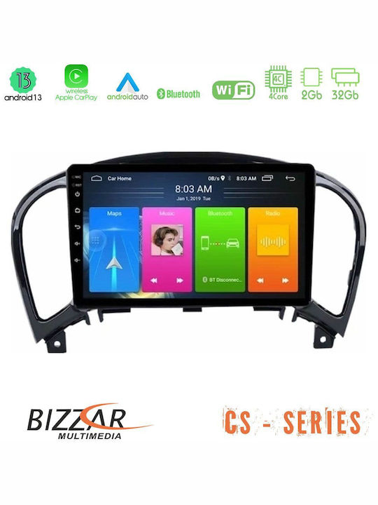 Bizzar Автомобилна Аудио Система 2DIN (Блутут/USB/WiFi/GPS/Apple-Carplay/Android-Auto) с Тъчскрийн 9"