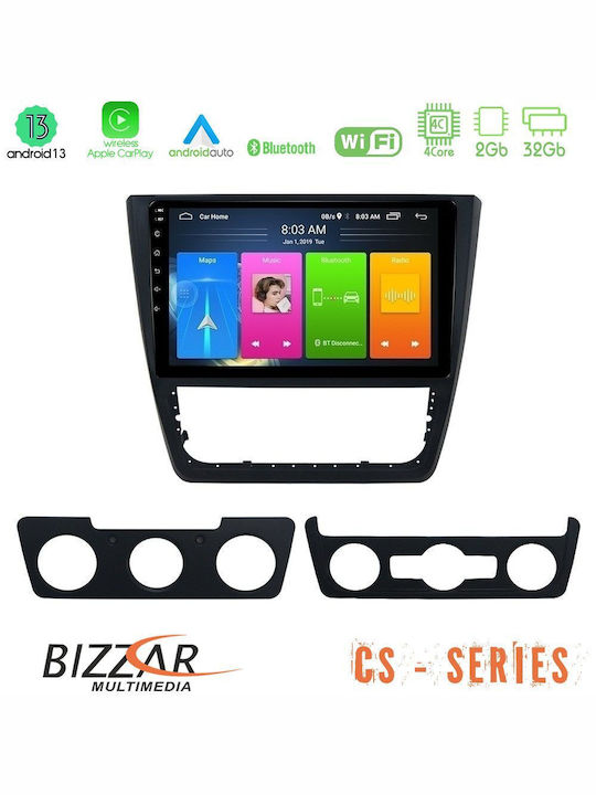 Bizzar Ηχοσύστημα Αυτοκινήτου 2DIN (Bluetooth/USB/WiFi/GPS/Apple-Carplay/Android-Auto) με Οθόνη Αφής 10"