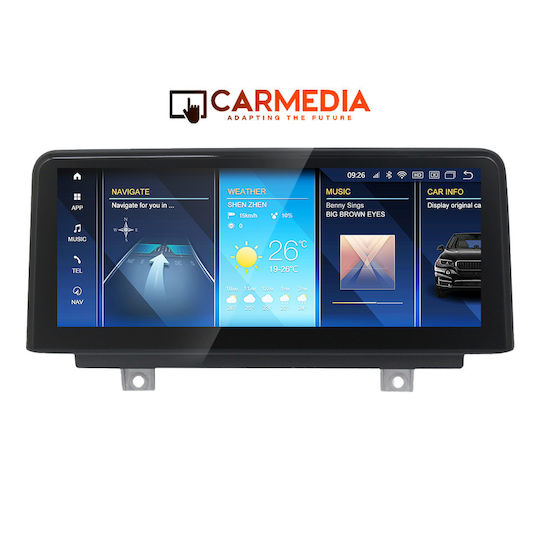 Carmedia Sistem Audio Auto 2 DIN (Bluetooth/USB/AUX/Wi-Fi/GPS/Apple CarPlay/Android Auto) cu Ecran Tactil 12.5"
