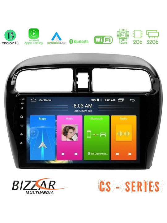 Bizzar Car Audio System 2DIN (Bluetooth/USB/WiFi/GPS/Apple-Carplay/Android-Auto) with Touch Screen 9"