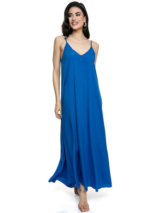 RichgirlBoudoir Summer Maxi Evening Dress Blue