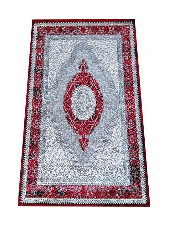 Rug Rectangular Šedočervený