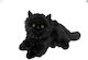 Plüschkatze 30 cm Schwarz