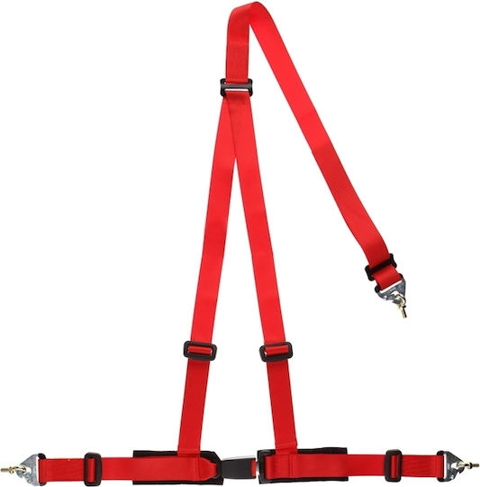 Autoline 3 Point Seat Belt in Red Color