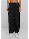Parashute Women's Fabric Cargo Trousers Black
