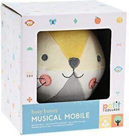 Petit Collage Animal made of Fabric with Music for 6++ Months