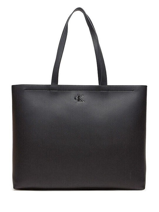 Calvin Klein Minimal Monogram Slim Women's Bag Shoulder Black
