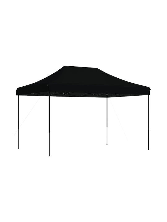 vidaXL Faltbarer Pavillon Garten Schwarz 4.1x2.79m