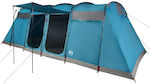 vidaXL Σκηνή Camping Τούνελ Μπλε 3 Εποχών για 10 Άτομα