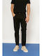 Ανδρικό Παντελόνι Τζιν Cropped Regular Fit Black