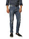 Edward Jeans Men's Jeans Pants in Tapered Line Medium Shade