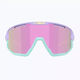 Bliz Cycling Glasses Fusion Brown-Pink Multi with Pink Frame & Mirror Lenses