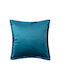 Silk Fashion Decorative Pillow Case A804 Velvet Petrol Blue 45x45cm