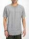 Kurzarmbluse Dark Grey