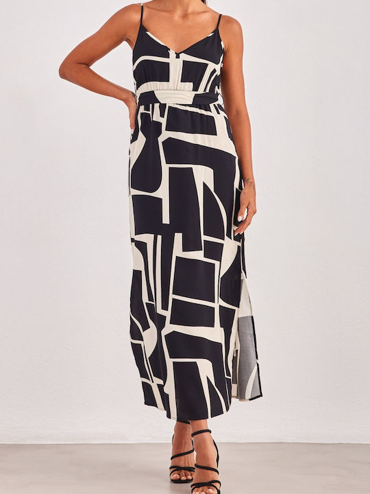 Vero Moda Maxi Dress Black/Beige