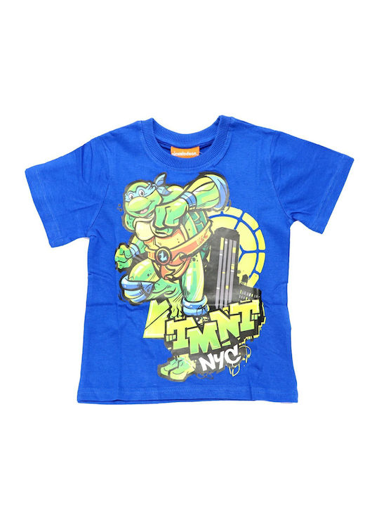 Nickelodeon Kids' Shirt Short Sleeve Blue