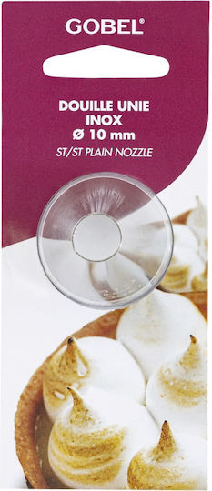 Gobel Μύτη για Κορνέ Ζαχαροπλαστικής Inox 1cm LT.GLUN10-C