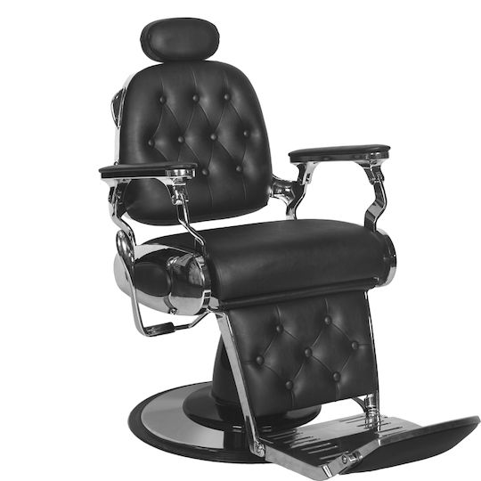 Gabbiano Barber Chair with Adjustable Height Black
