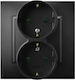 Ospel Aria Dublu Mortice Prize Electrice Negre