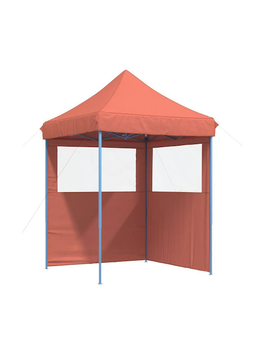 vidaXL Faltbarer Pavillon Garten Orange 2x2m
