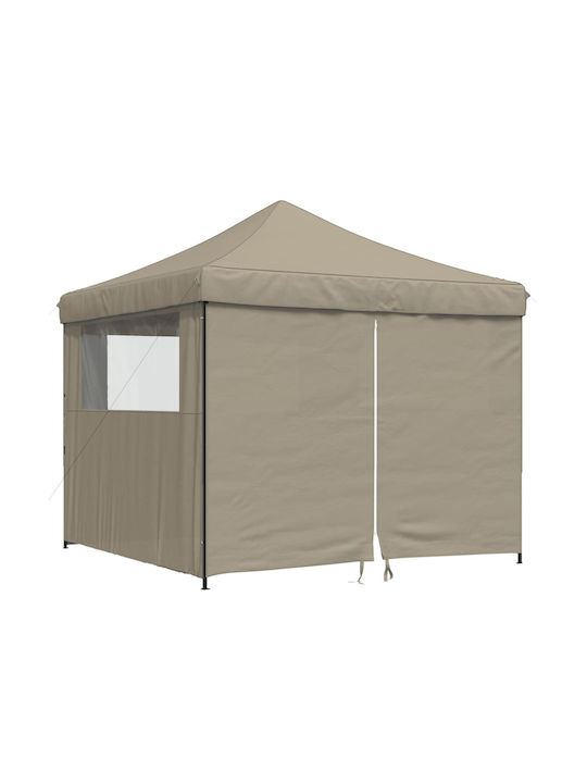 vidaXL Garden Freestanding Gazebo Brown 2.92x2.92cm