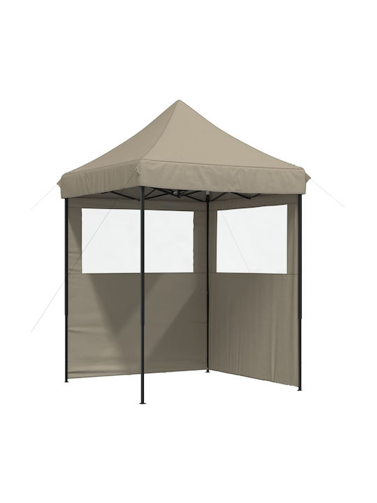 vidaXL Faltbarer Pavillon Garten Braun 2x2m